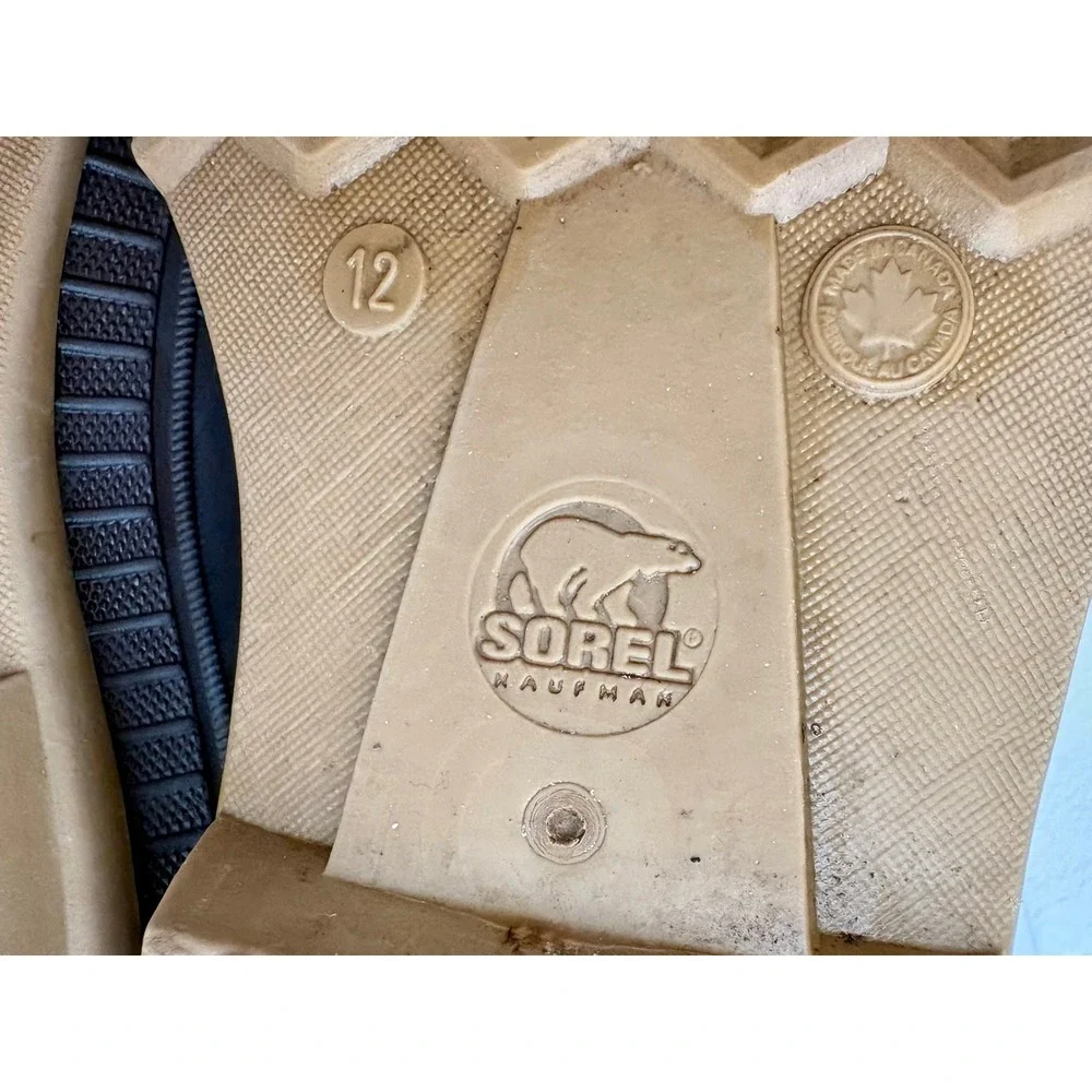 Vintage Sorel Kaufman Ice Pac Brown Leather Duck Boots Mens 12 Made in Canada